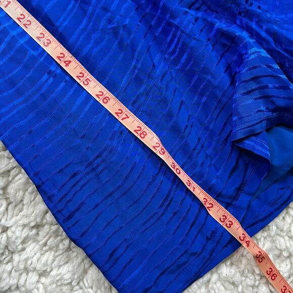 Guess Blue Ocean SS Alyssandra Romper Vibrant Blue Dress Tie Detail Wrap Top BK5 - Picture 9 of 13